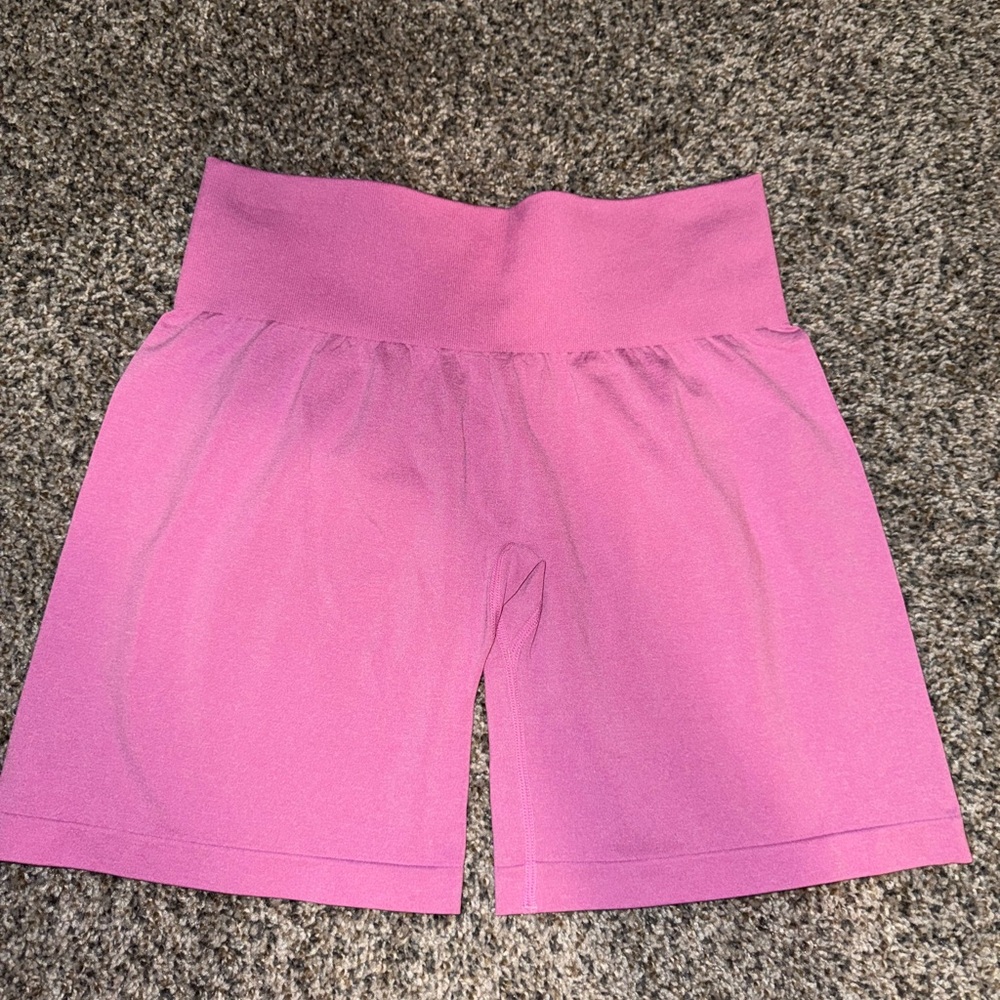 Women's Pink High-Waisted Shorts